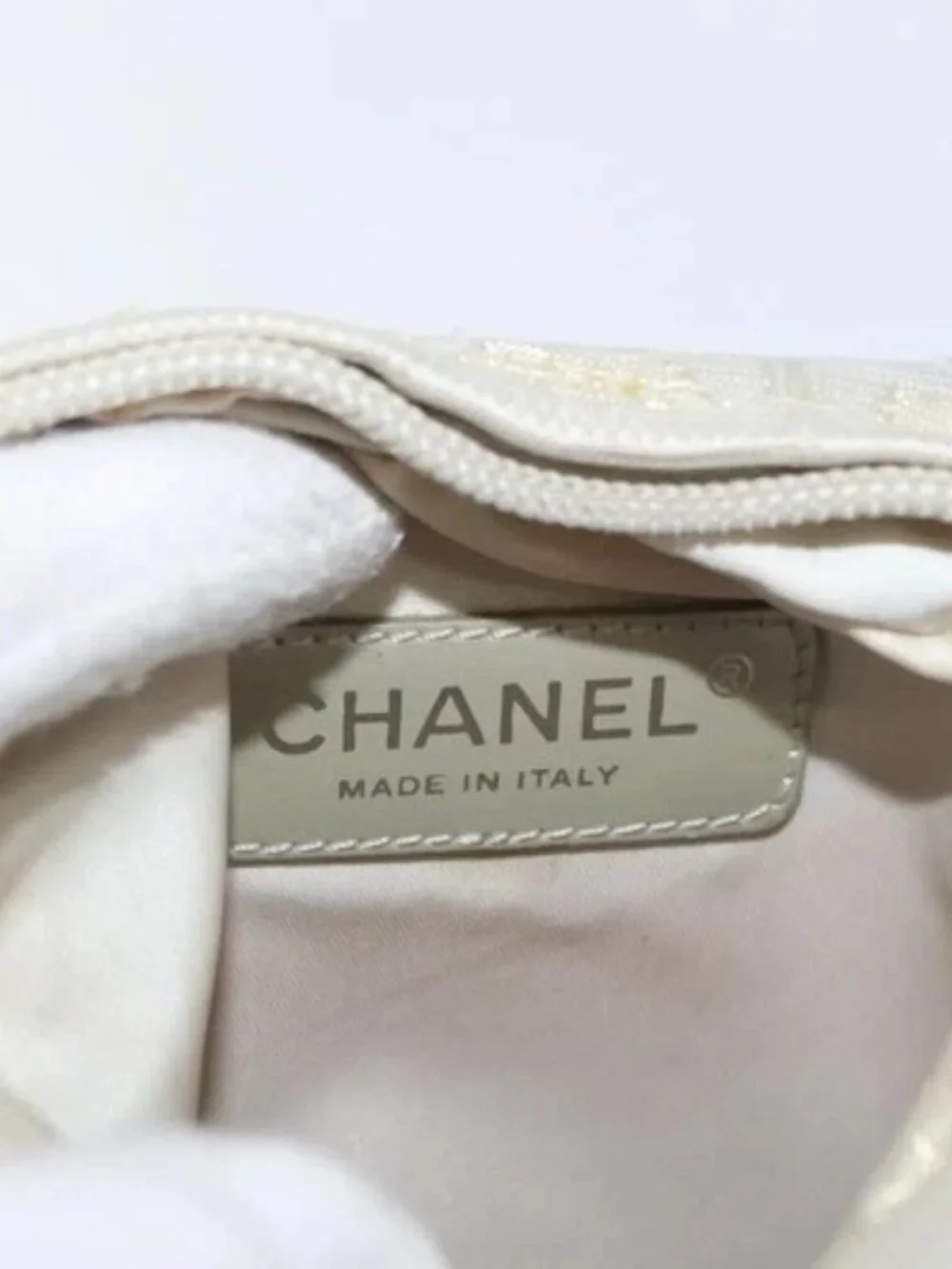 CHANEL New Travel line Shoulder Bag Nylon Beige CC Auth ka3980A